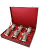 Подарочный футляр для 6 подстаканников, стаканов и чайных ложек с двумя замочками фото 2 — Samovars.ru